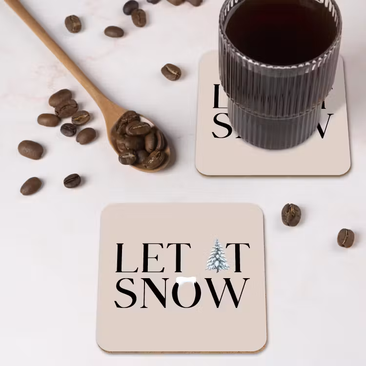 Untersetzer​ - Text – Weihnachten – Schnee — 4