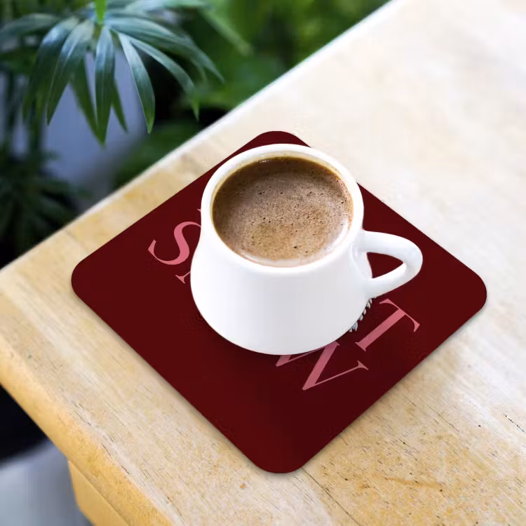 Untersetzer - Text – Weihnachten – Schnee – Rosa — 3