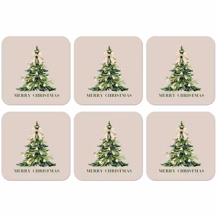 Untersetzer - Weihnachten – Weihnachtsbaum – Text — 1