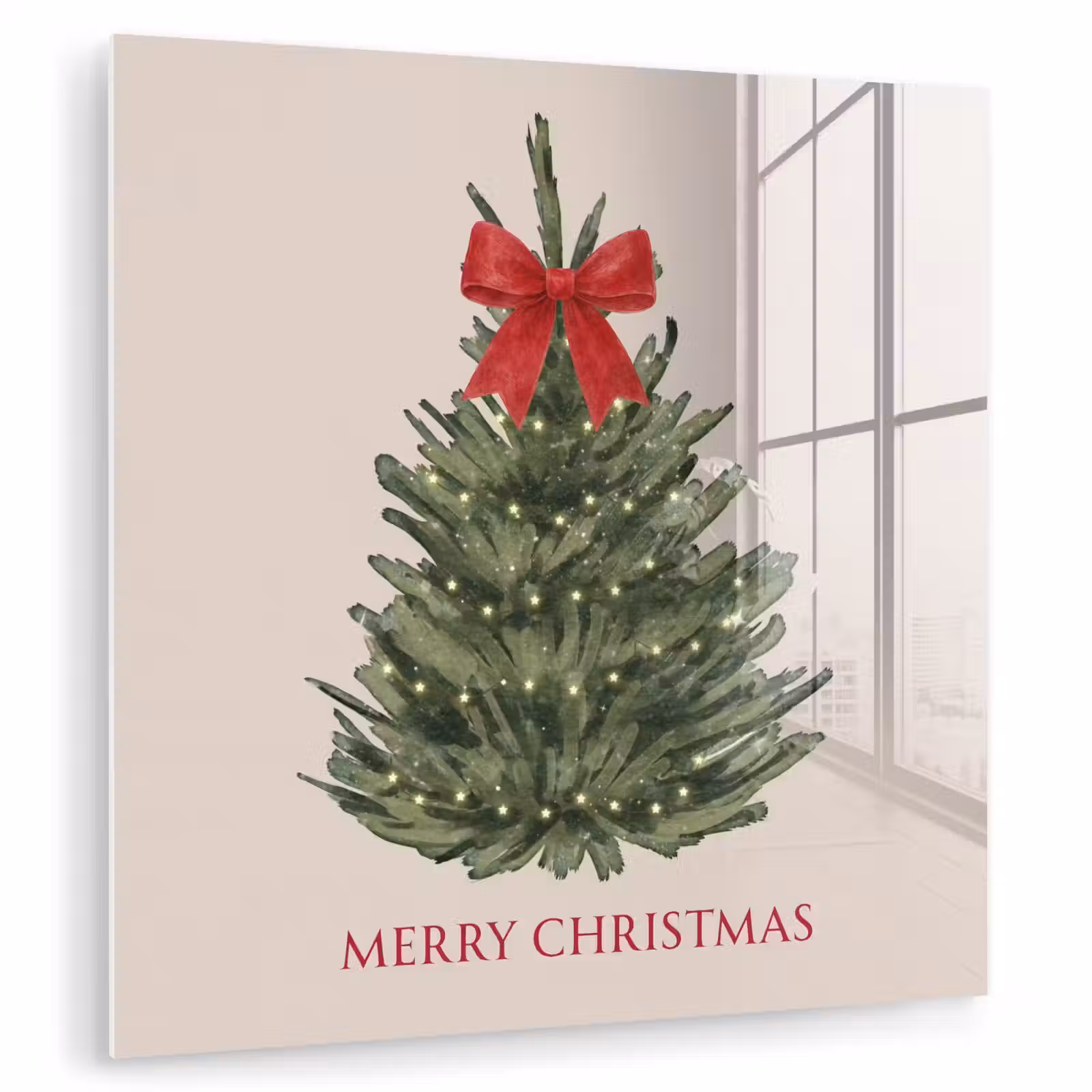 Glasbild - Text – Weihnachten – Weihnachtsbaum — 1