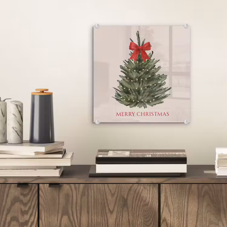 Glasbild - Text – Weihnachten – Weihnachtsbaum — 2
