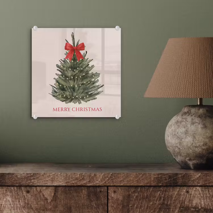 Glasbild - Text – Weihnachten – Weihnachtsbaum — 4