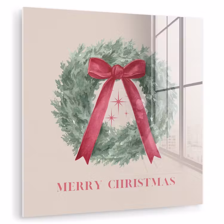 Glasbild - Winter – Weihnachten – Text — 1