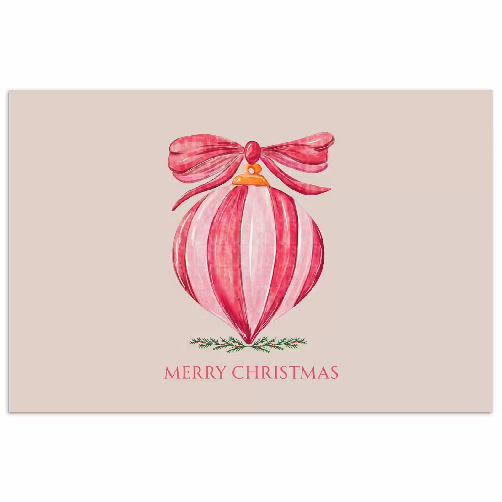 Poster - Weihnachten – Weihnachtskugel – Text — 1