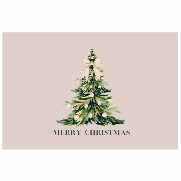 Poster - Weihnachten – Weihnachtsbaum – Text — 1