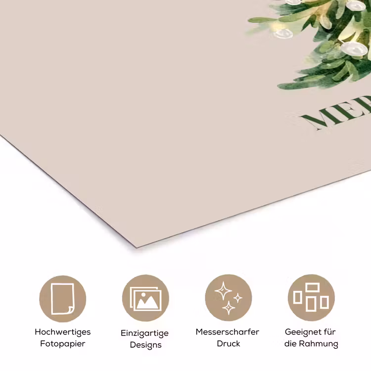 Poster - Weihnachten – Weihnachtsbaum – Text — 5