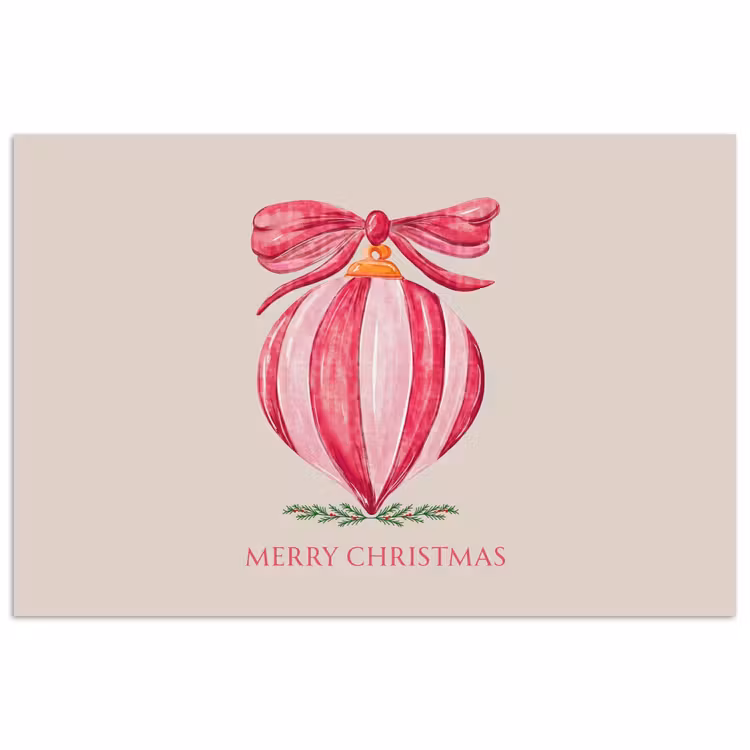 Poster - Weihnachten – Weihnachtskugel – Text — 1