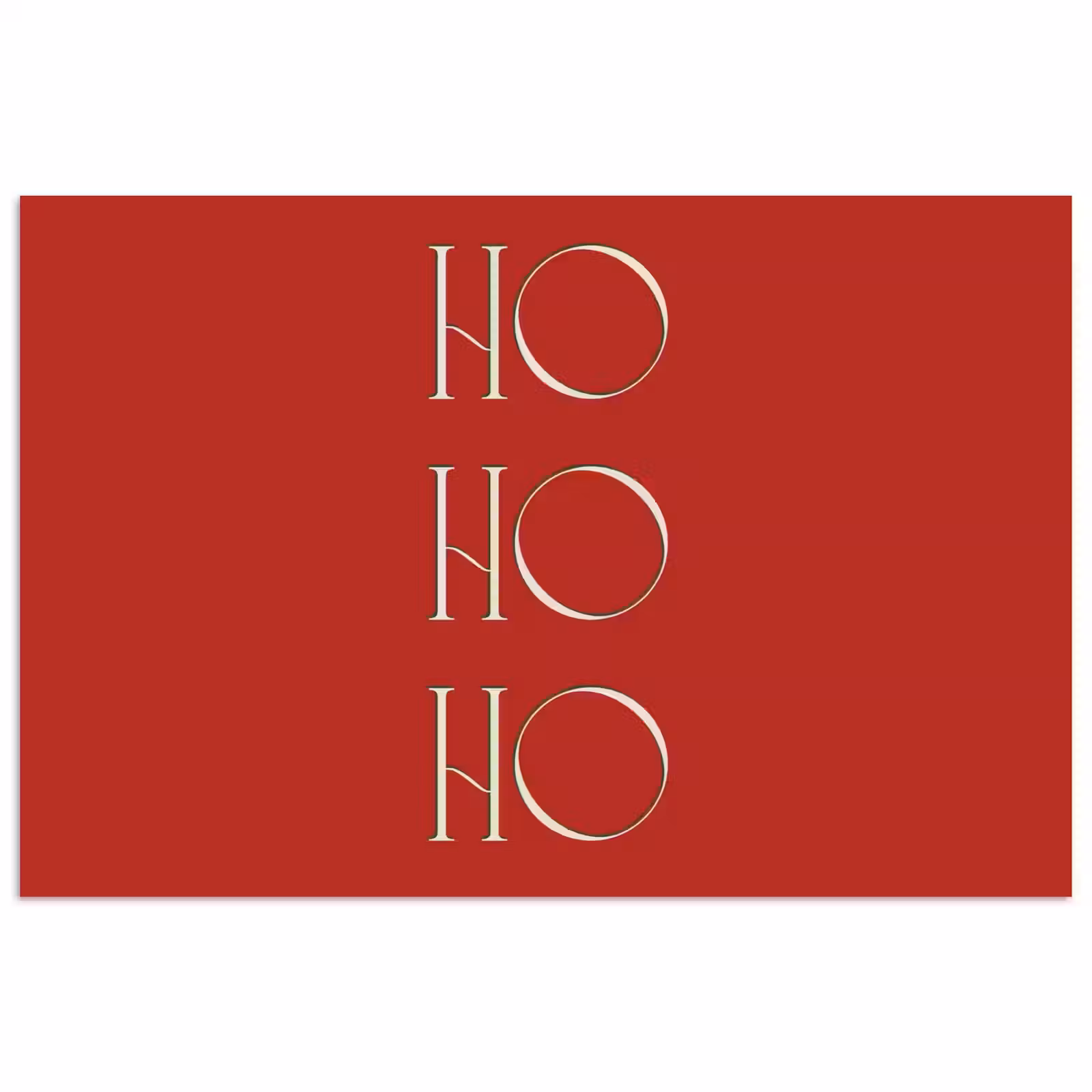 Poster - Text – Weihnachten – Modern – Rot — 1