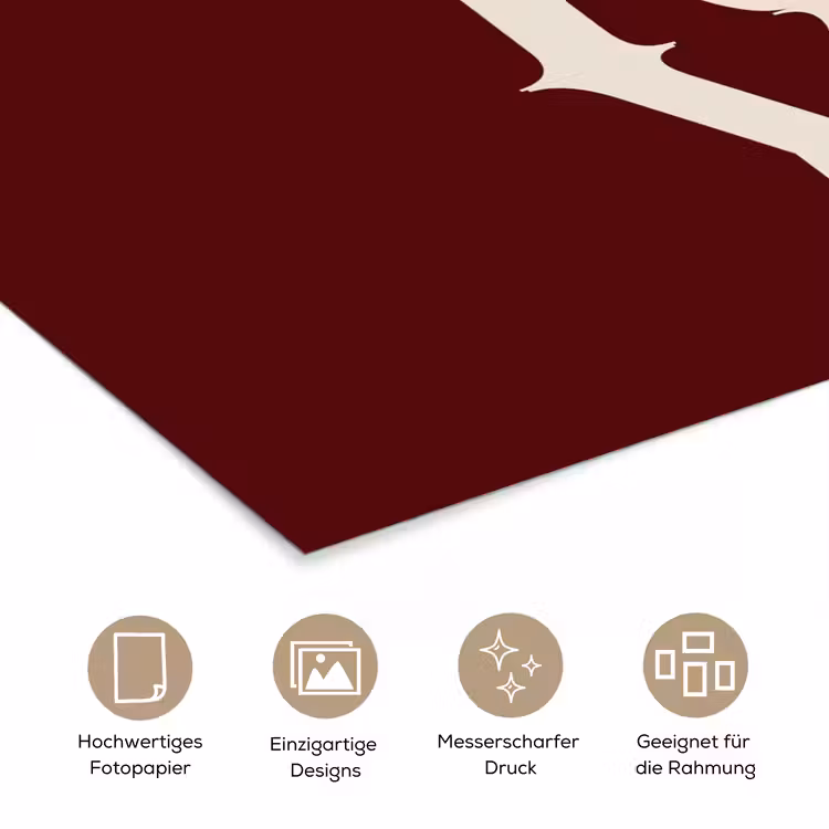 Poster - Merry – Text – Dunkel – Rot — 5
