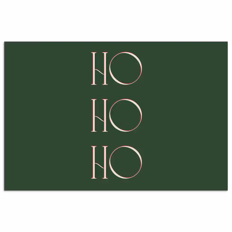 Poster - Text – Weihnachten – Modern – Grün — 1