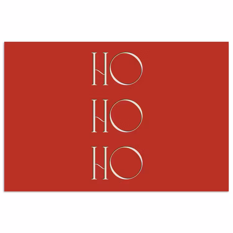 Poster - Text – Weihnachten – Modern – Rot — 1