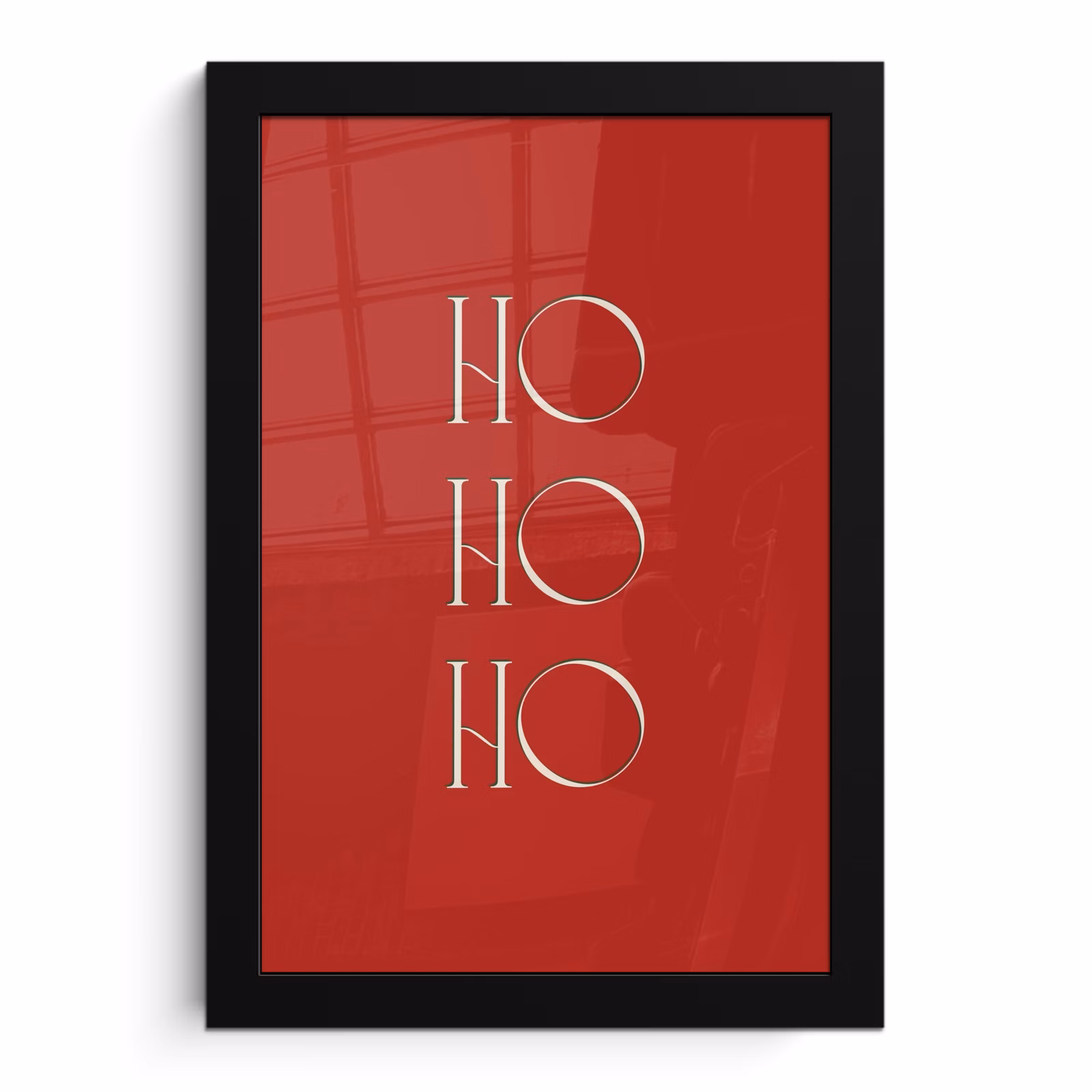 Bilder mit Rahmen - Text – Weihnachten – Modern – Rot — 1