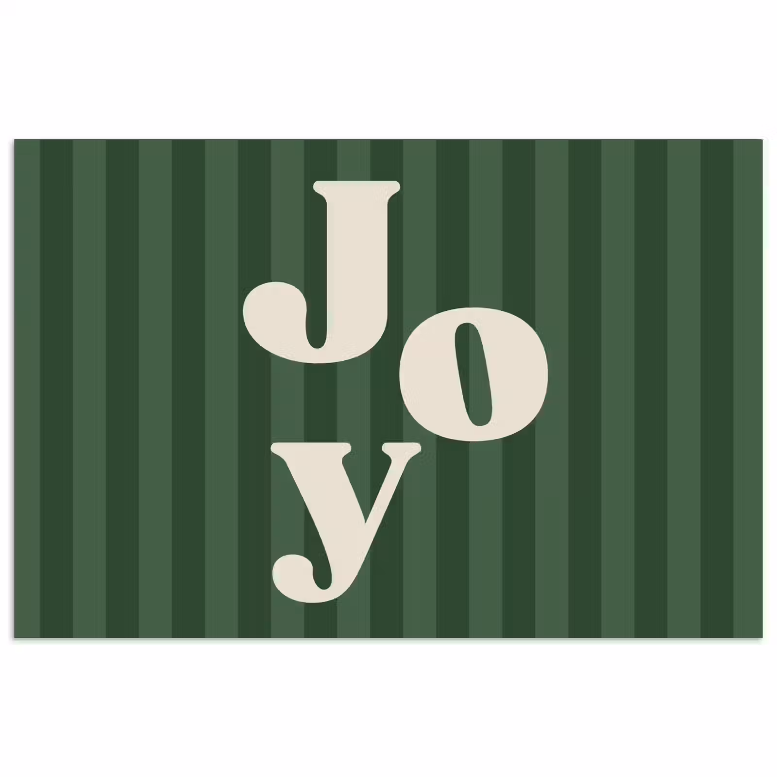 Poster - Joy – Weihnachten – Text – Grün — 1