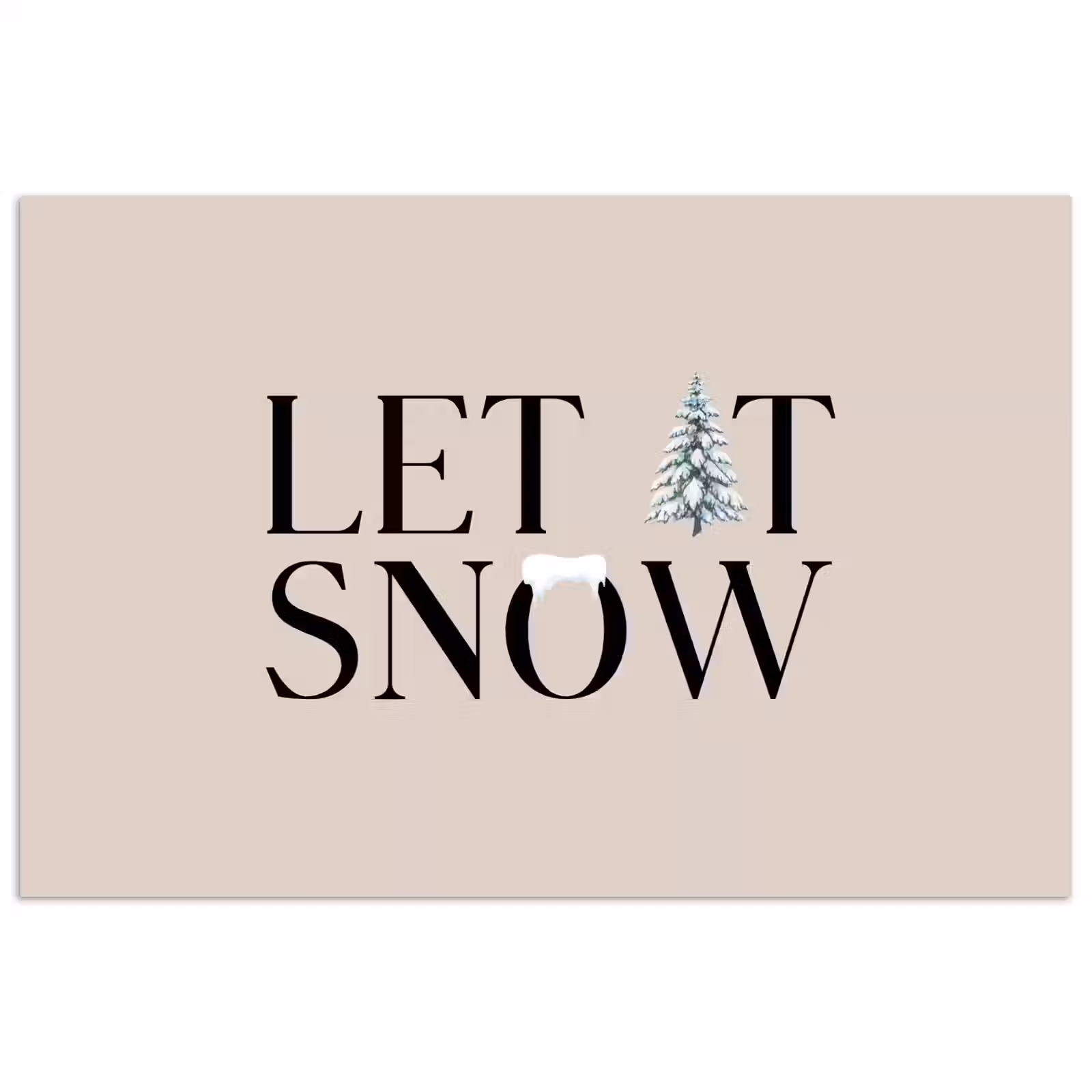 Poster - Text – Weihnachten – Schnee — 1