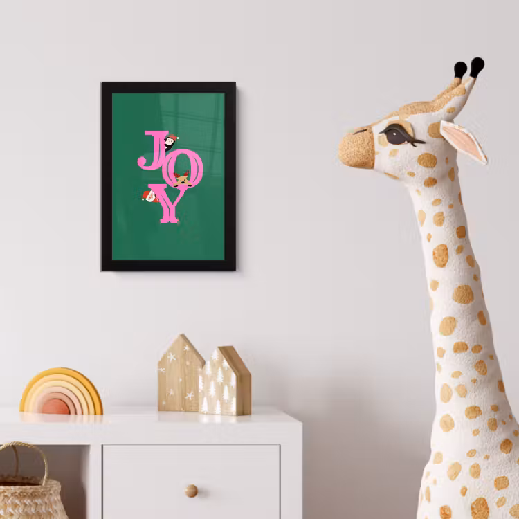 Bilder mit Rahmen - Freude – Weihnachten – Animation – Rosa – Grün — 5