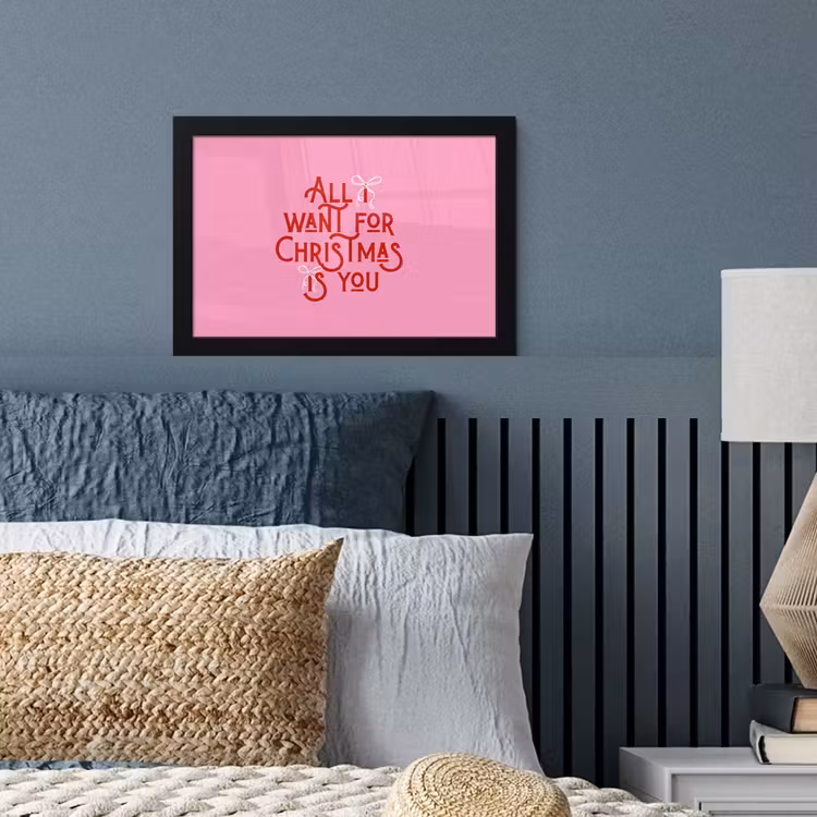 Bilder mit Rahmen - Text – Weihnachten – Rosa – Rot — 3