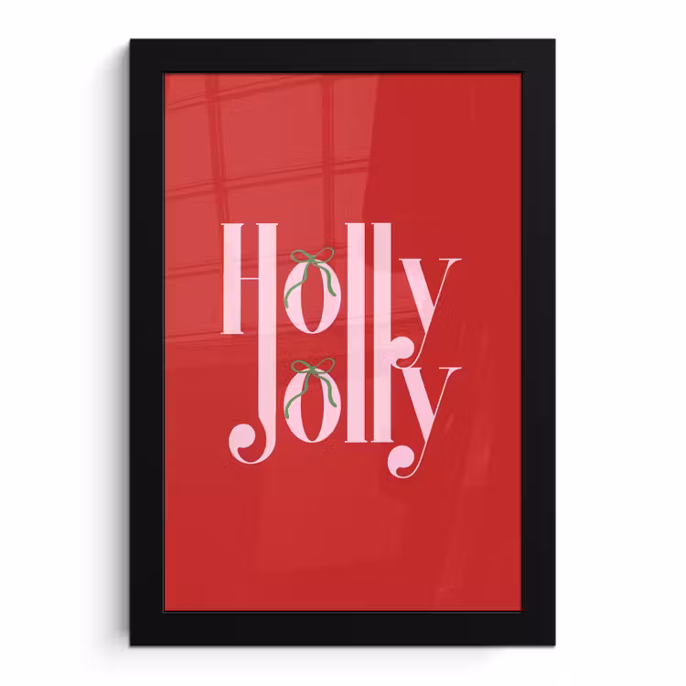 Bilder mit Rahmen - Weihnachten – Rosa – Rot – Text — 1