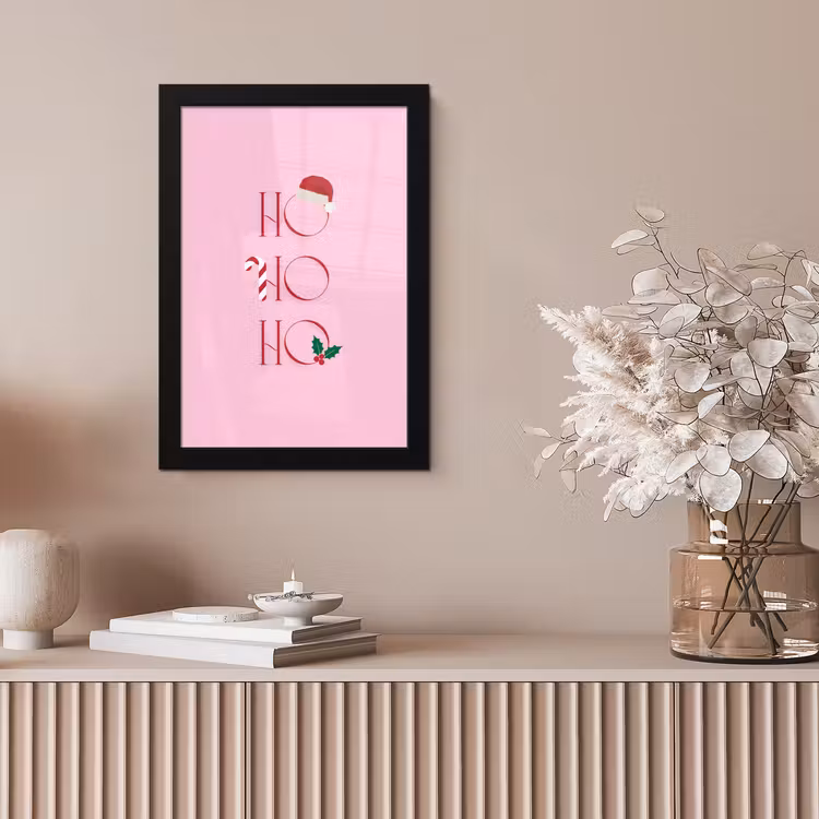 Bilder mit Rahmen - Weihnachten – Text – Rosa – Illustration — 4