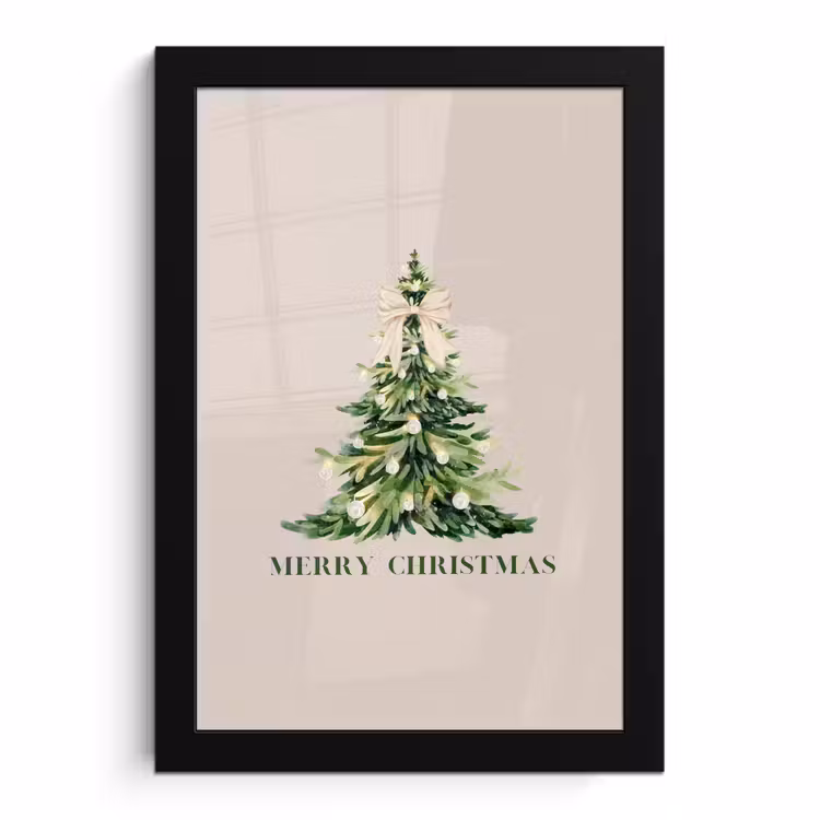 Bilder mit Rahmen - Weihnachten – Weihnachtsbaum – Text — 1