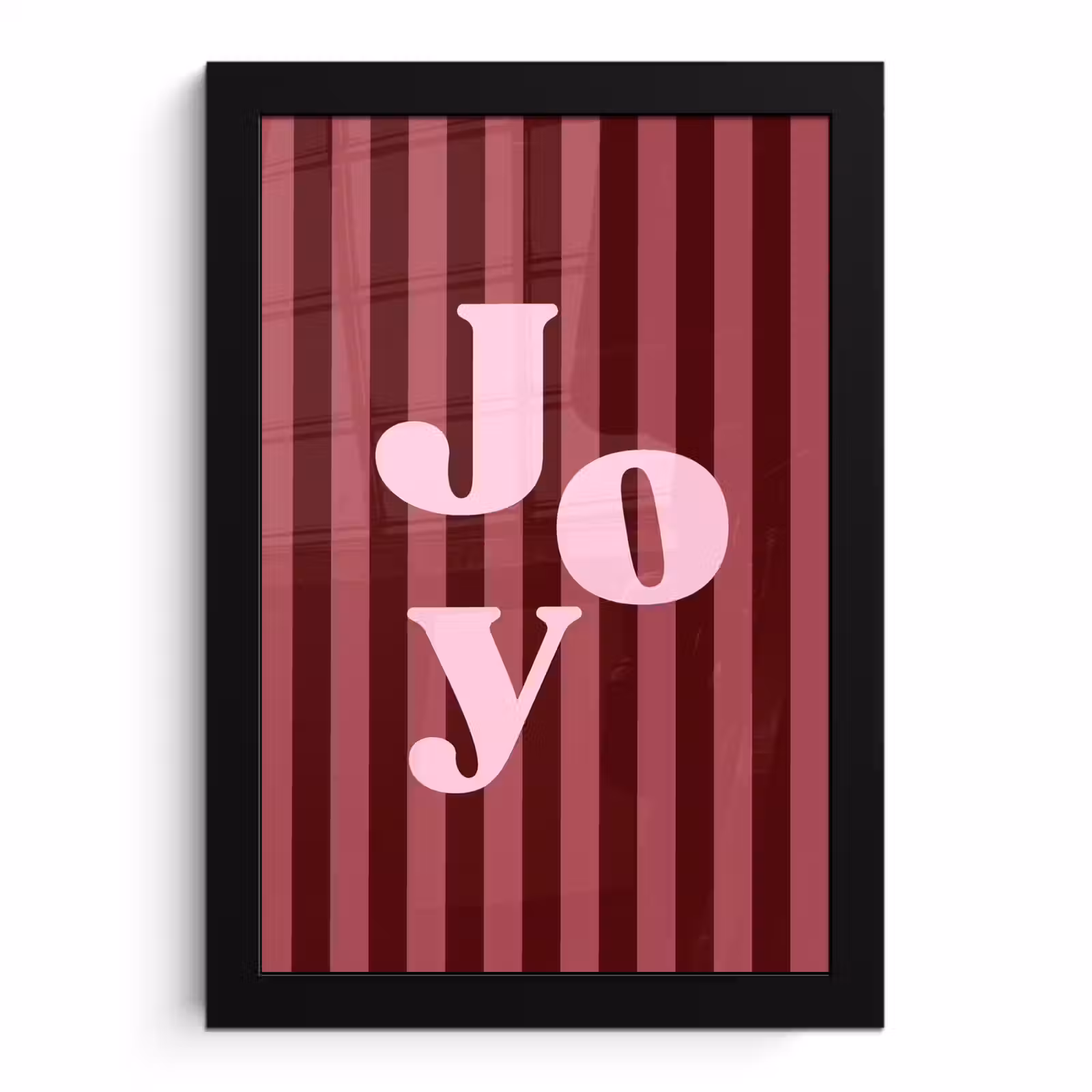 Bilder mit Rahmen - Joy – Weihnachten – Text – Rosa — 1