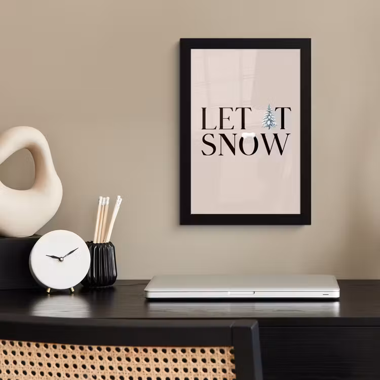 Bilder mit Rahmen - Text – Weihnachten – Schnee — 2