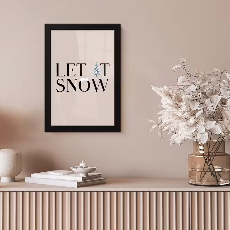 Bilder mit Rahmen - Text – Weihnachten – Schnee — 4