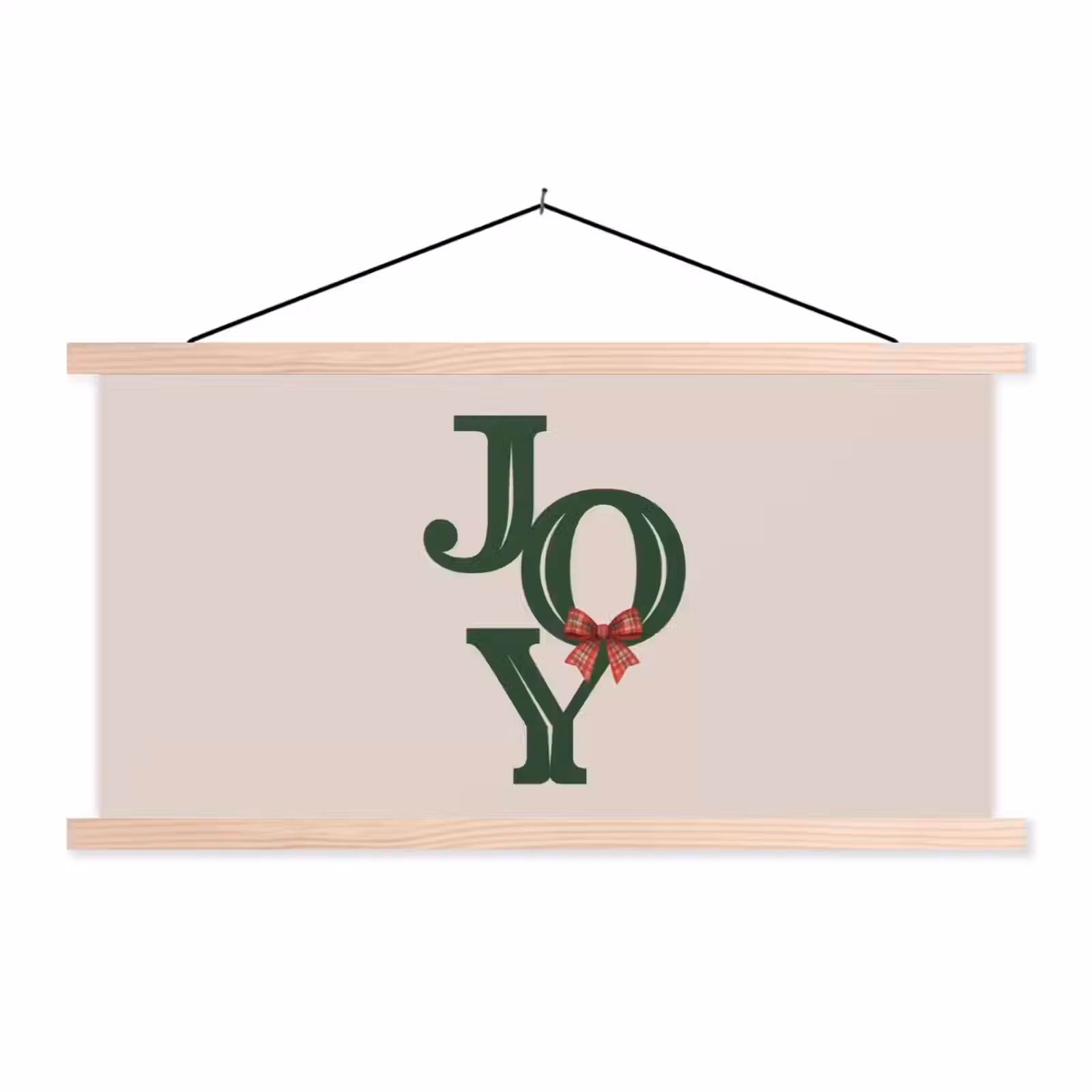 Stoffbild - Text – Weihnachten – Grün — 1