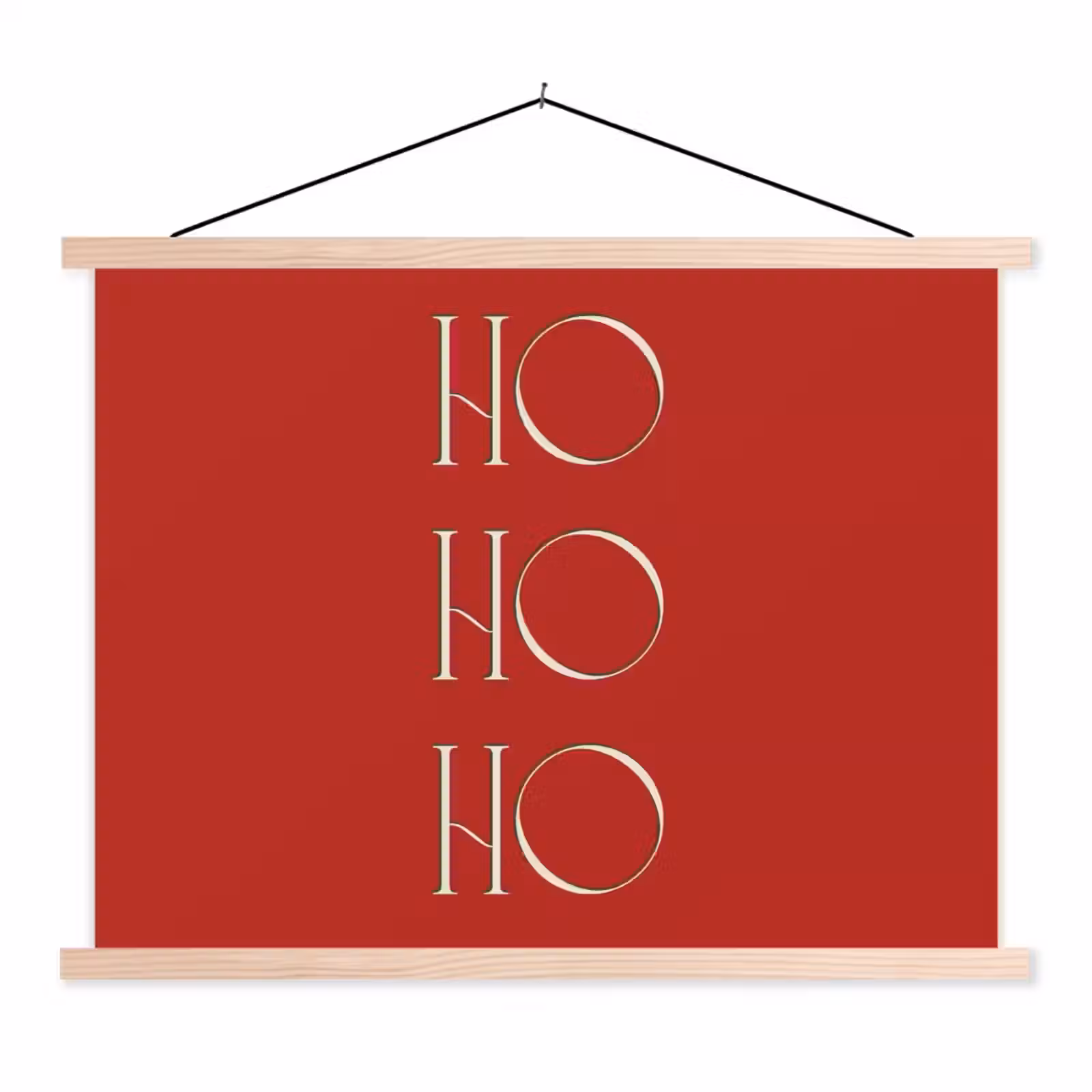 Stoffbild - Text – Weihnachten – Modern – Rot — 1