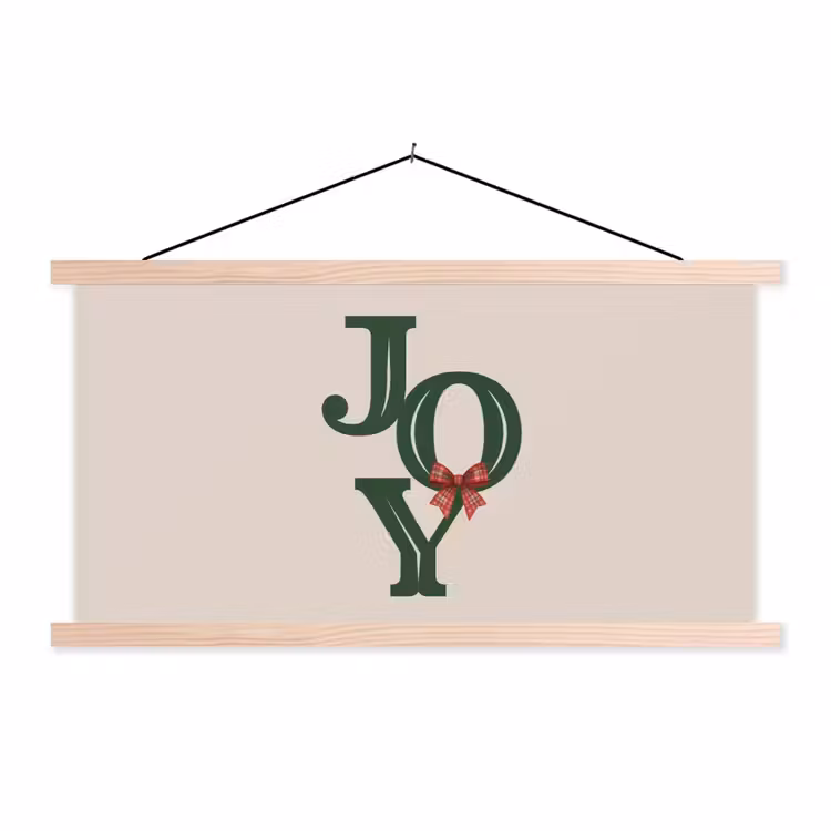 Stoffbild - Text – Weihnachten – Grün — 1
