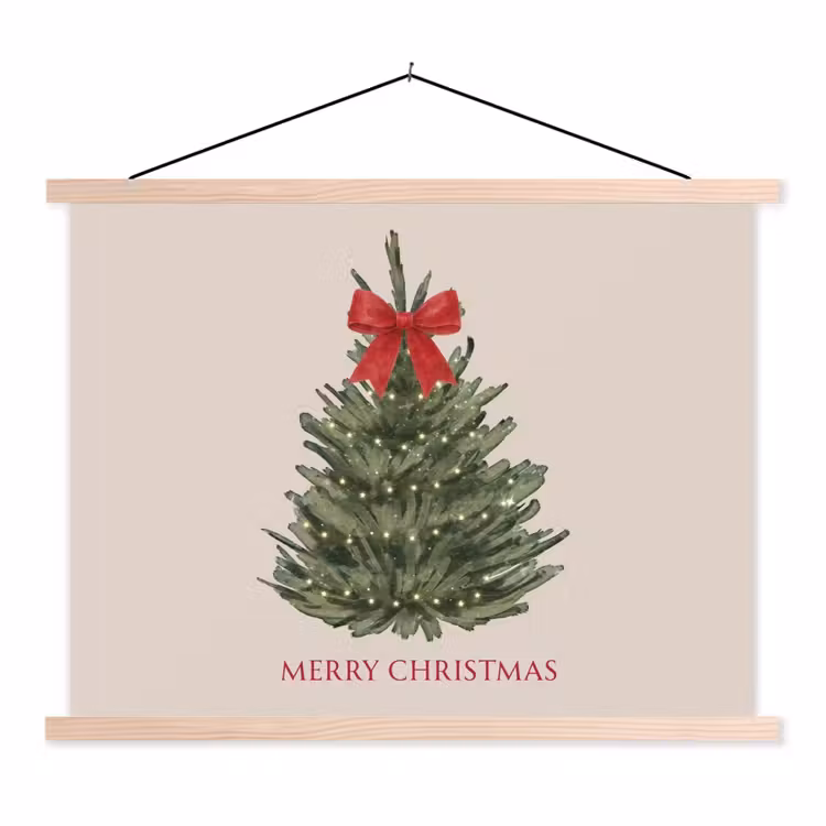 Stoffbild - Text – Weihnachten – Weihnachtsbaum — 1