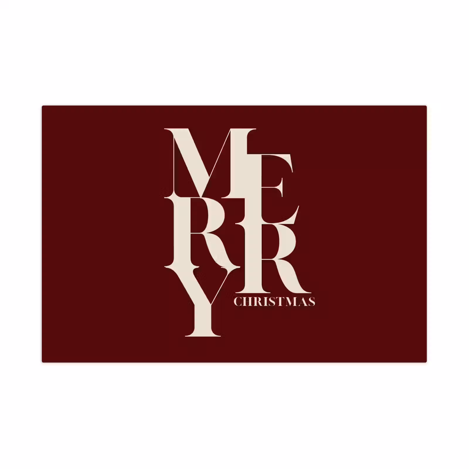 Spielmatte - Merry – Text – Dunkel – Rot — 1