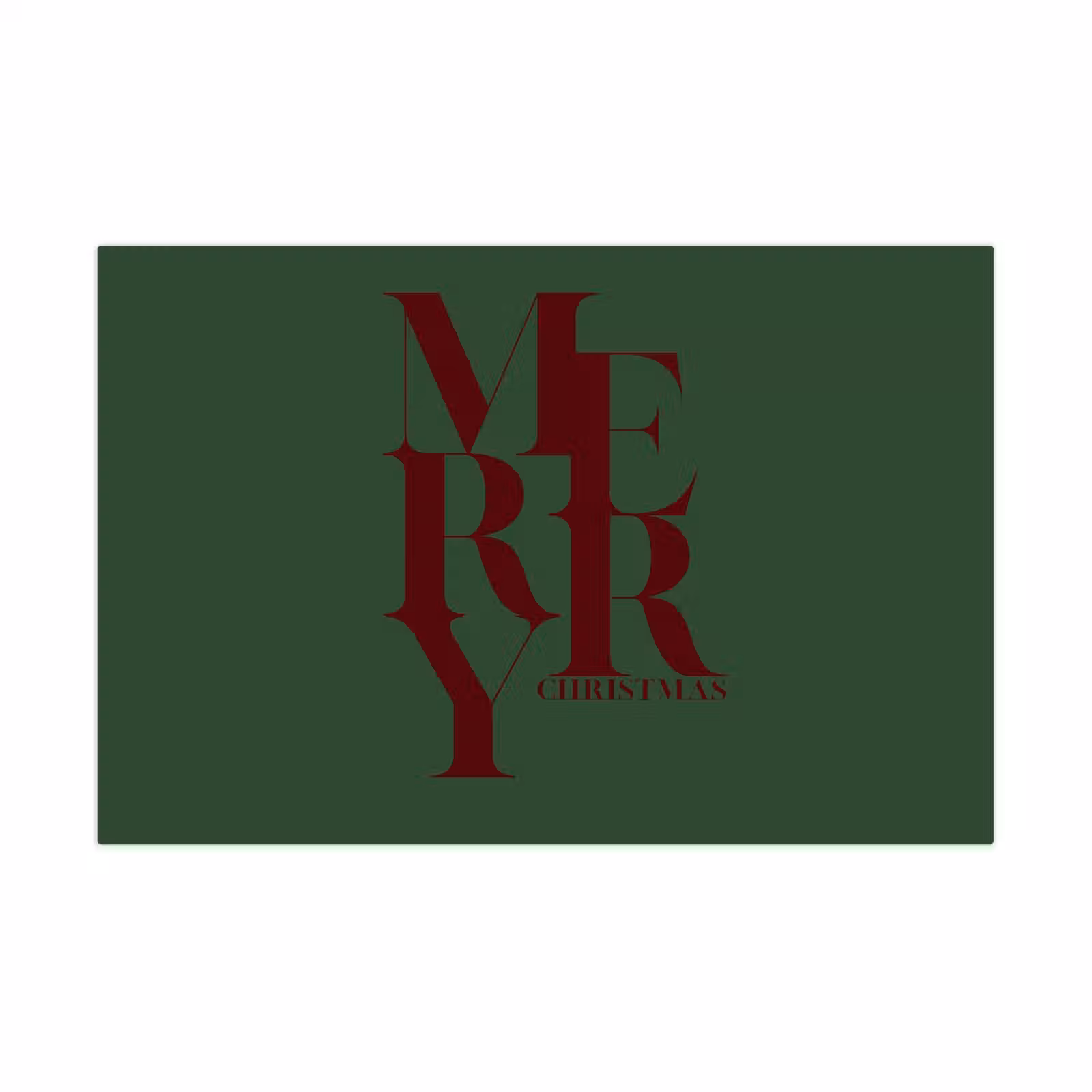 Spielmatte - Merry – Text – Grün – Weihnachten — 1