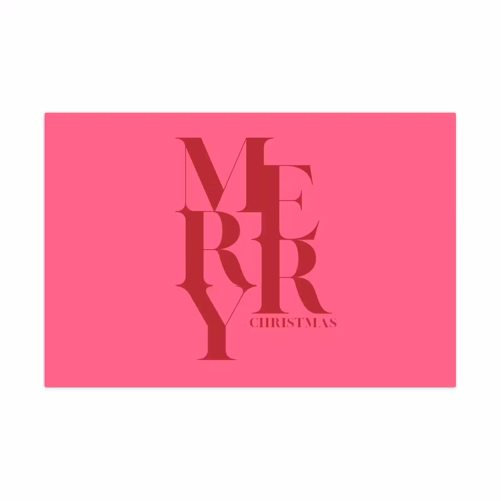 Spielmatte - Merry – Text – Weihnachten – Rosa — 1