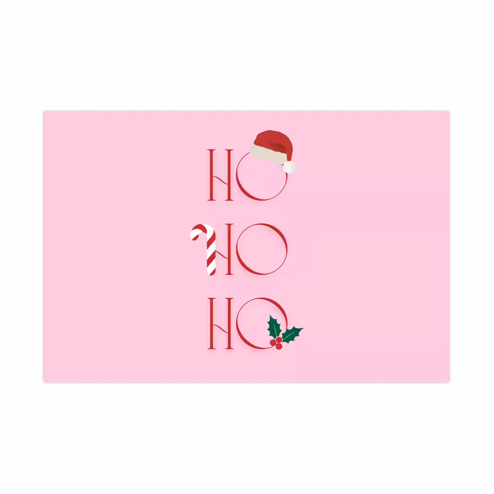 Spielmatte - Weihnachten – Text – Rosa – Illustration — 1