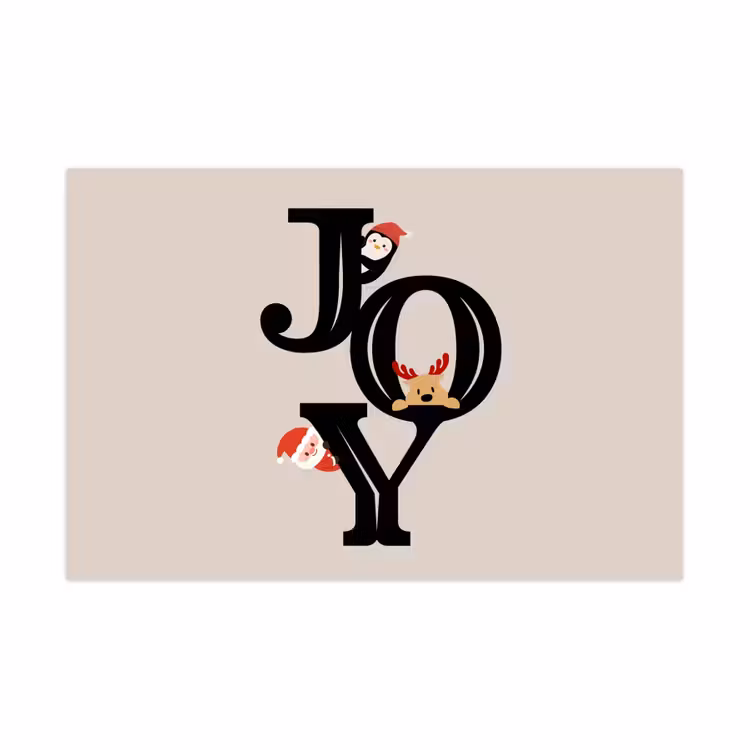 Spielmatte - Joy – Animation – Schwarz – Weihnachten — 1