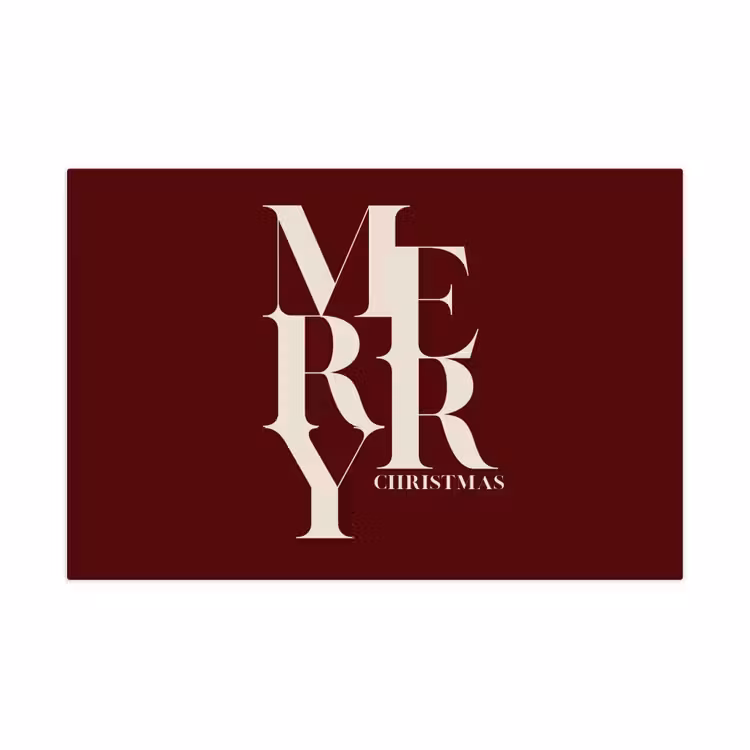 Spielmatte - Merry – Text – Dunkel – Rot — 1