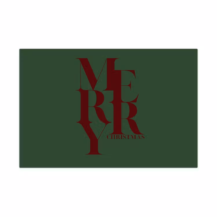 Spielmatte - Merry – Text – Grün – Weihnachten — 1