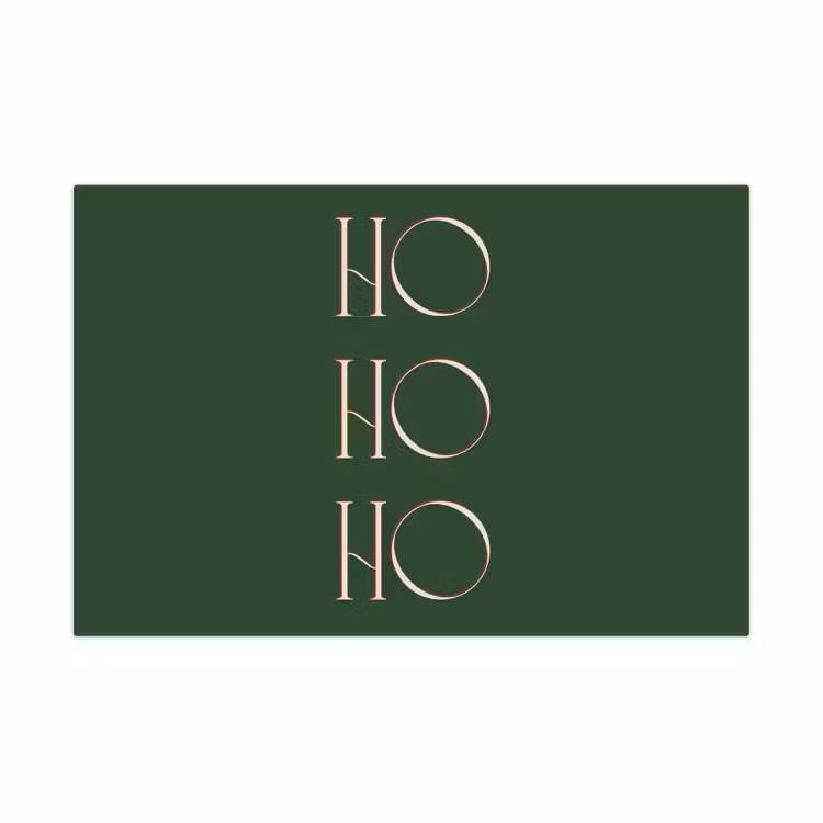 Spielmatte - Text – Weihnachten – Modern – Grün — 1