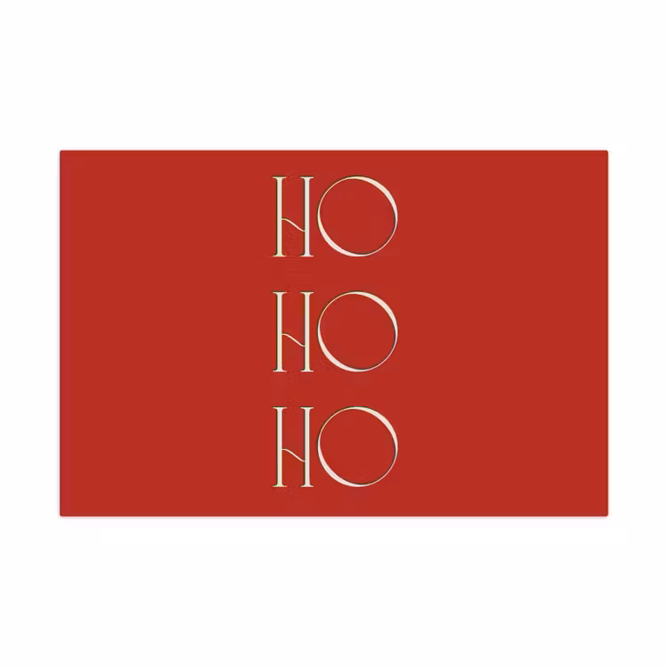 Spielmatte - Text – Weihnachten – Modern – Rot — 1