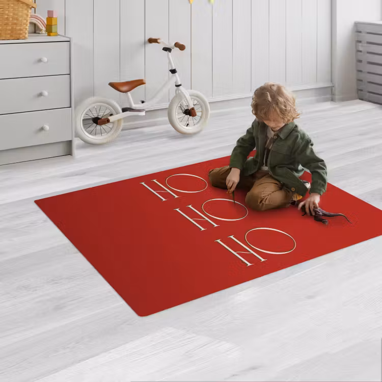 Spielmatte - Text – Weihnachten – Modern – Rot — 2