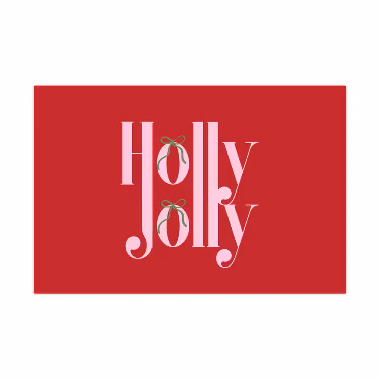 Spielmatte - Weihnachten – Rosa – Rot – Text — 1
