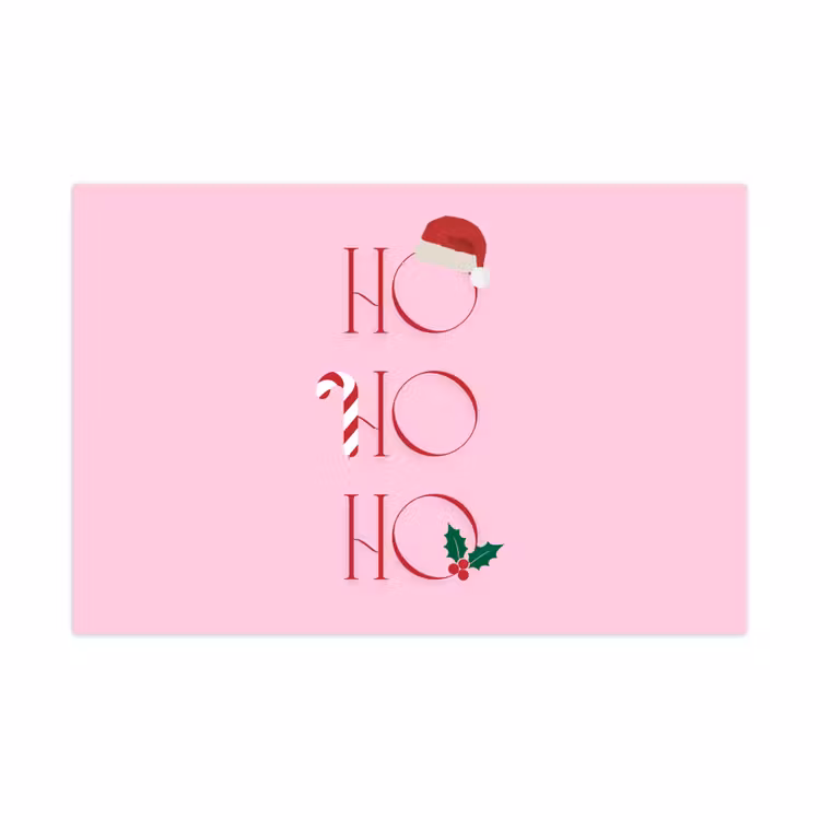 Spielmatte - Weihnachten – Text – Rosa – Illustration — 1