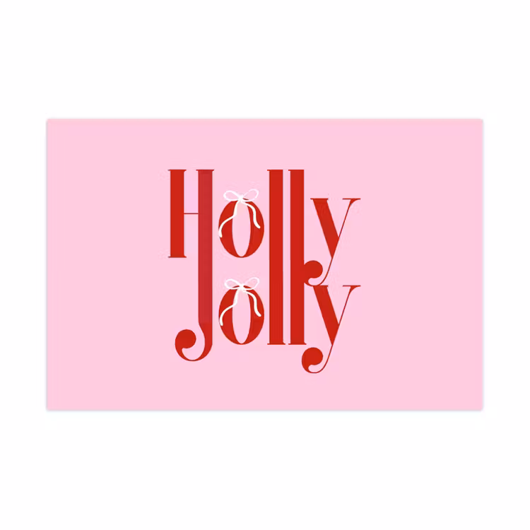 Spielmatte - Weihnachten – Text – Rot – Rosa — 1