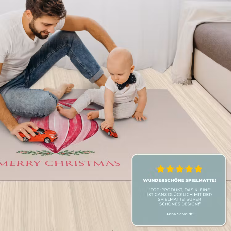 Spielmatte - Weihnachten – Weihnachtskugel – Text — 4