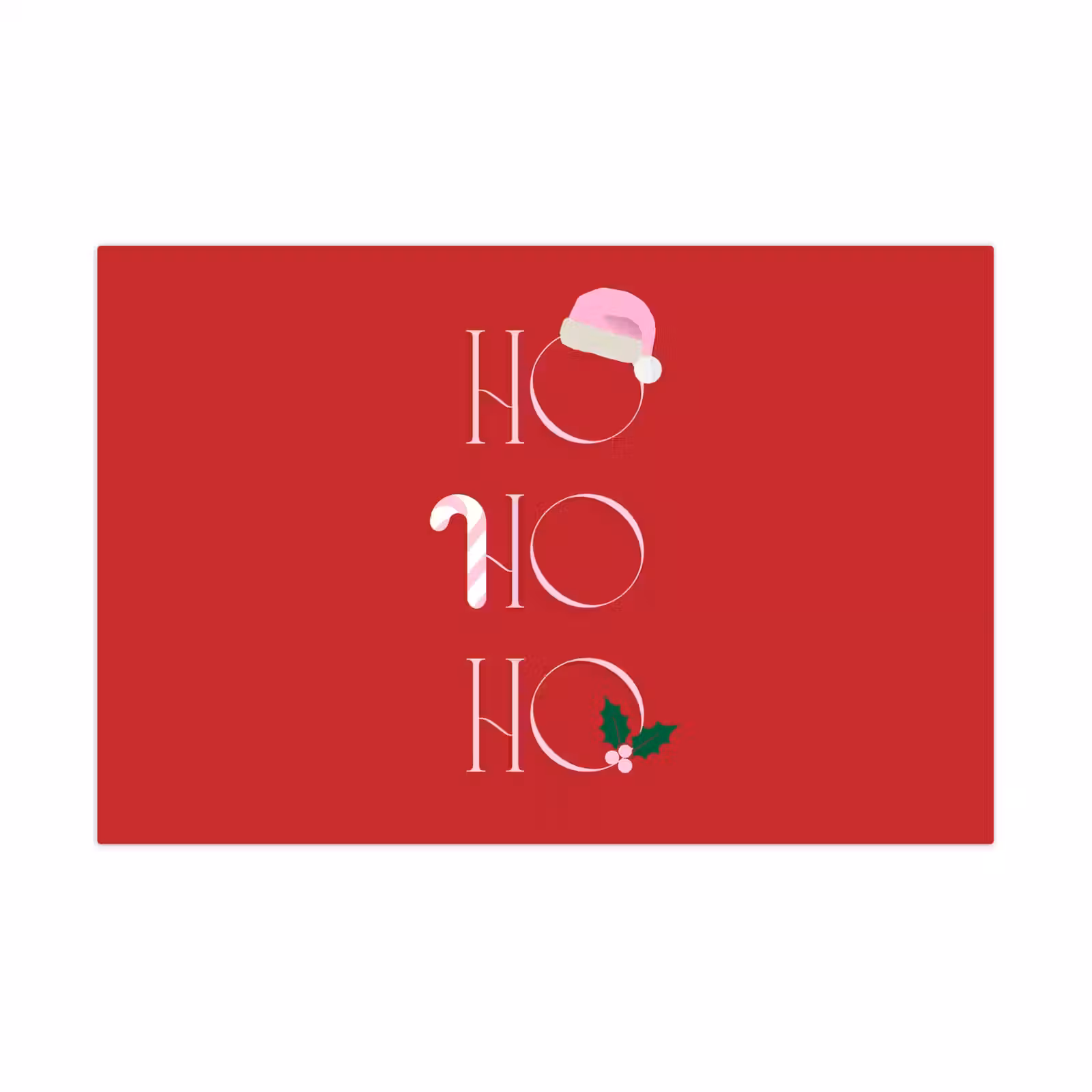 Spielmatte - Weihnachten – Text – Illustration – Rot — 1