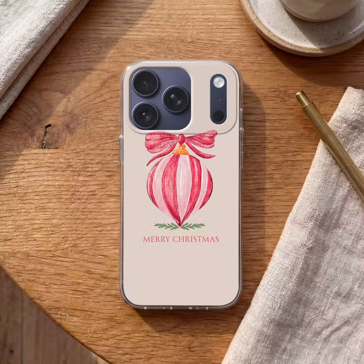 Handyhülle - Weihnachten – Weihnachtskugel – Text — 2