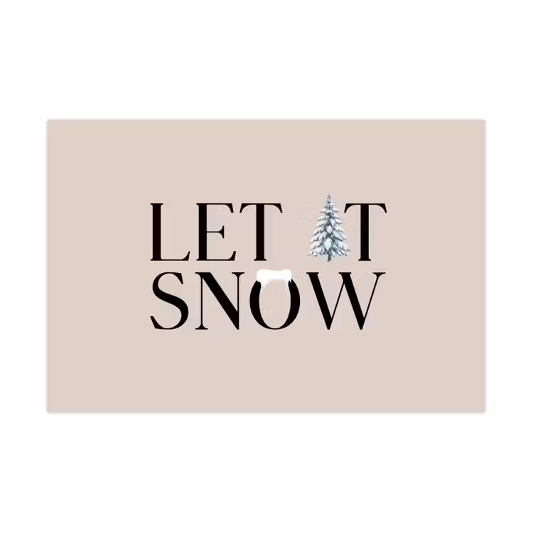 Spielmatte - Text – Weihnachten – Schnee — 1