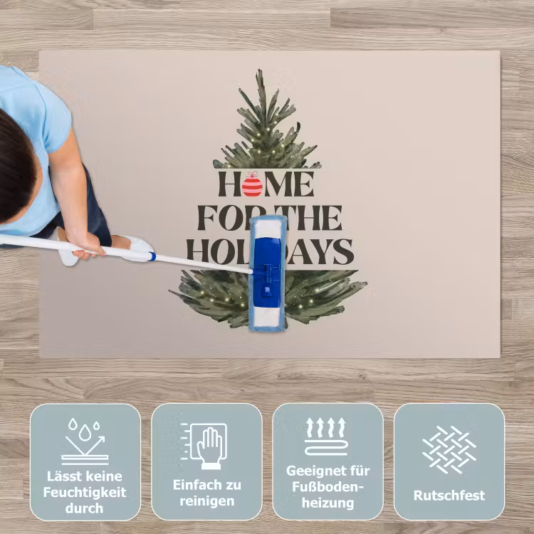 Spielmatte - Weihnachten – Text – Weihnachtsbaum – Beige — 5