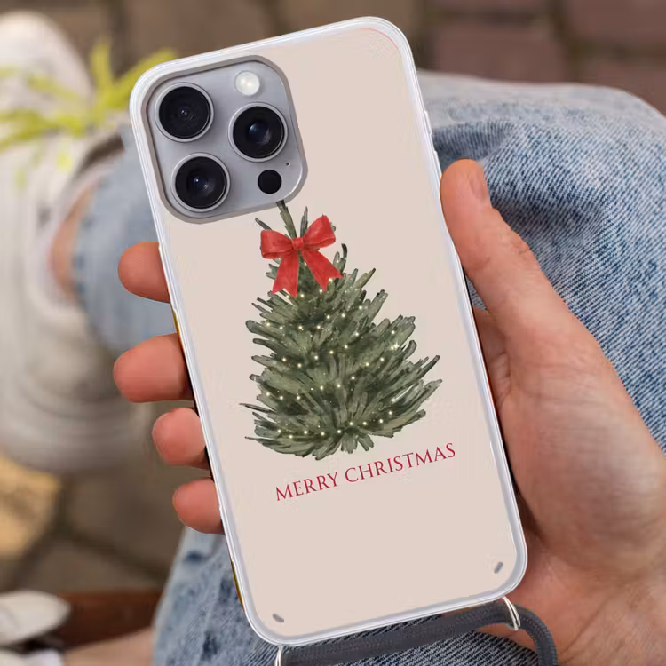 Handyhülle mit Band - Text – Weihnachten – Weihnachtsbaum — 2