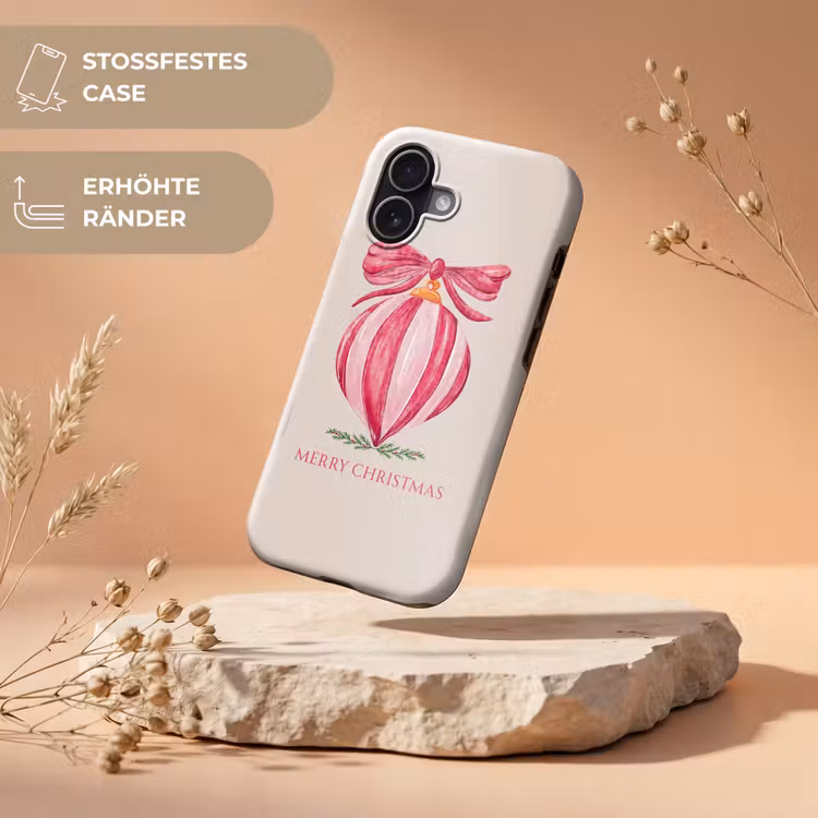 Handyhülle Toughcase - Weihnachten – Weihnachtskugel – Text — 5